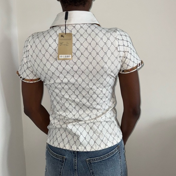 NWT Thomas Burberry Monogram Polo Shirt - Picture 4 of 12